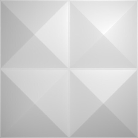 Ekena Millwork 11 7/8in. W x 11 7/8in. H Tirana EnduraWall Decor 3D Wall Panel Covers, Total 9.79 Sq. Ft., 10PK WP12X12TIWH-CASE-10
